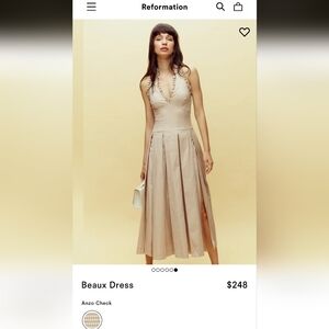 Reformation Beaux Dress NWT